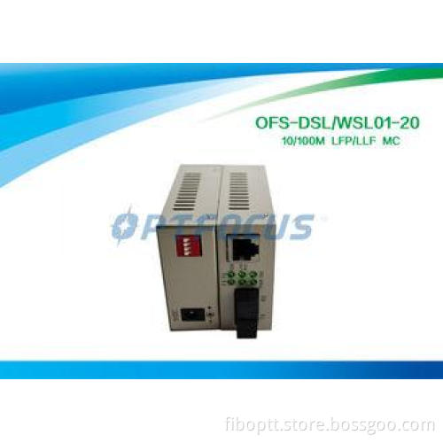 LFP Single Mode Fiber Rj45 Converter , LC SC Media Converte